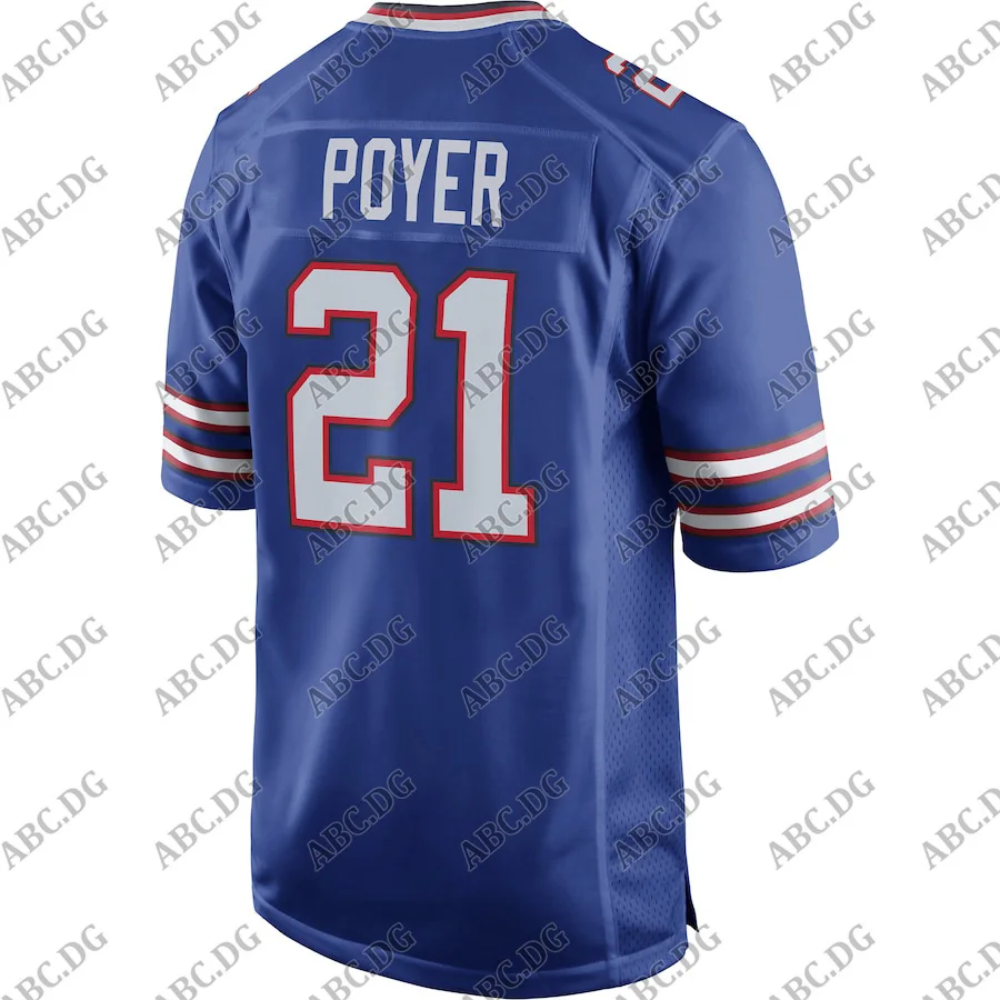 

Customized Stitch Men Women Kid Youth Buffalo Poyer Royal Game Jersey 4XL 5XL 6XL