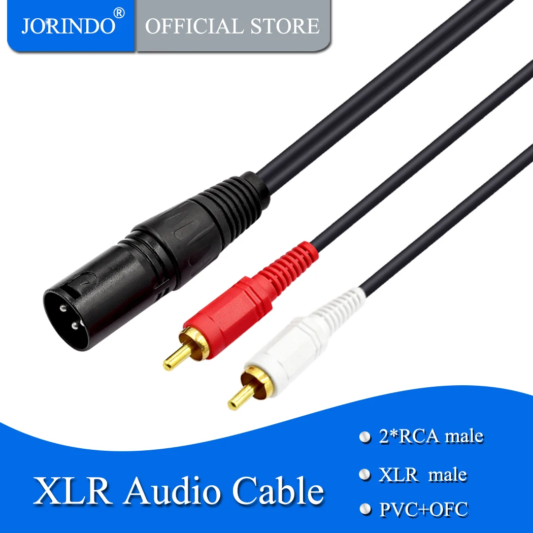Удлинитель JORINDO 1 5 м/4 92 фута 3-контактный разъем XLR штекер-штекер для аудиокабеля с