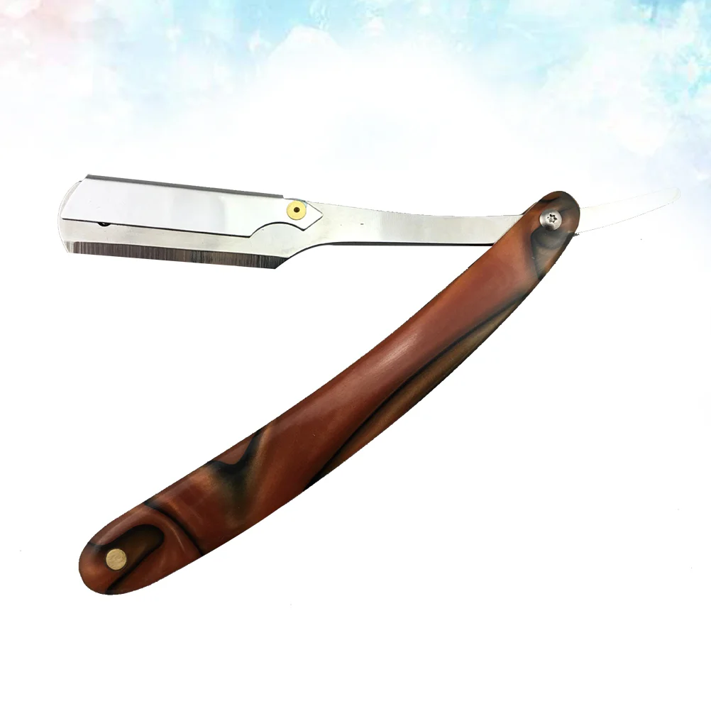 

Chic Straight Barber Edge Steel Razors Shaving Folding Men Vintage Straight Edge Metal Hair Shaper Barber Razor without