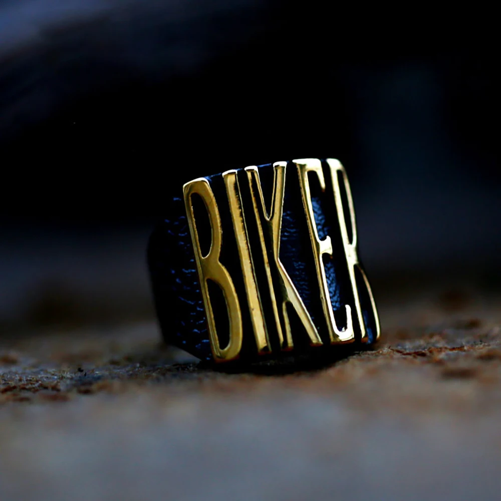 

Винтажное готическое мужское кольцо из нержавеющей стали