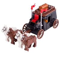moc building block medieval ancient military scene soldiers figure accessories king princess carriage kids toys