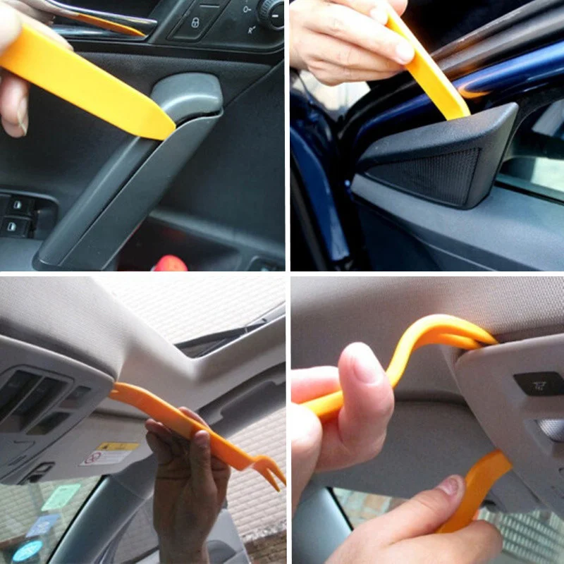 12pcs/set Car Radio Door Clip Panel Trim Dash Audio Removal Open Installer Pry Tool for Volkswagen Polo Tiguan Passat B5 B6 B7 | Автомобили