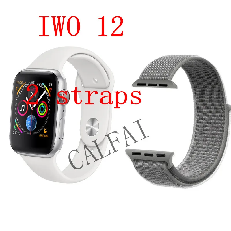 Часы 5 IWO 12 Bluetooth умные часы 1:1 умные часы 40 мм 44 мм чехол для Apple iOS Android телефон сердечного ритма PK IWO 11 - Цвет: Тёмно-синий