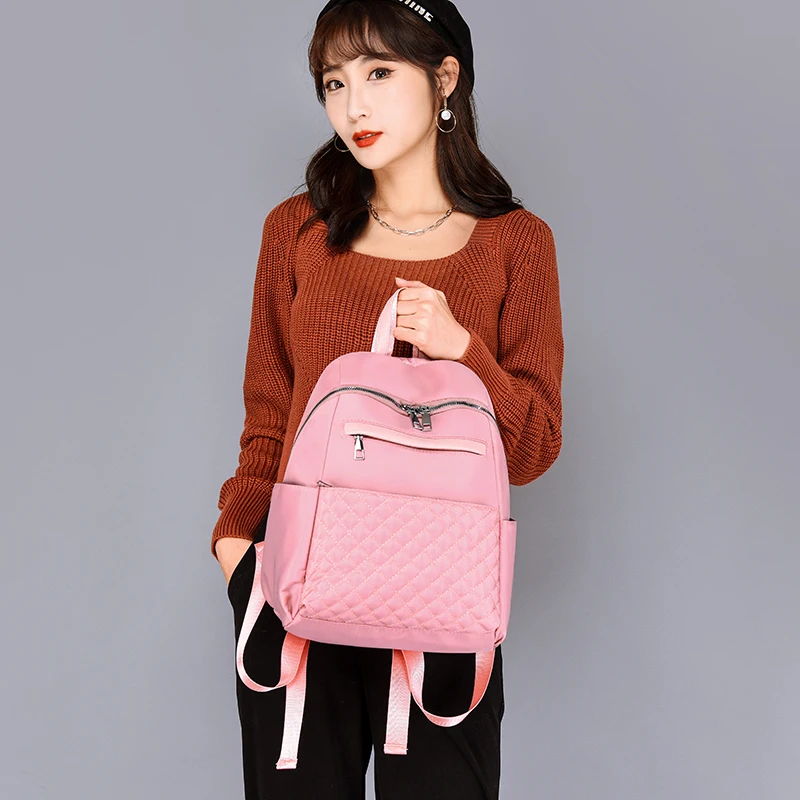 

LU.FAWN New Series Women's Fashion Colourful Large Handbag Capacity Oxford Cloth High Quality Waterproof Leisure Backpack1262