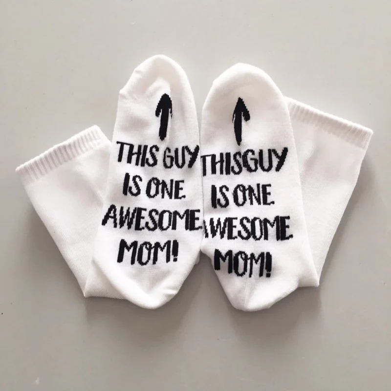 Хлопковые носки с буквами классная мама папа Веселые Игровые Носки подарок
