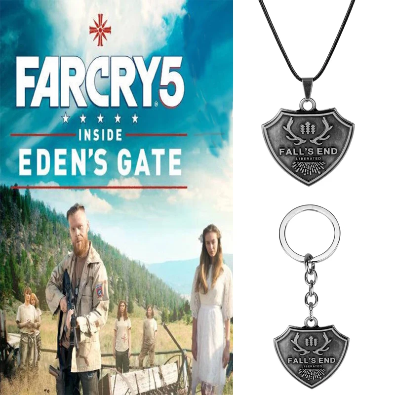 Far Cry 5 FARCRY ожерелье Стрелялки брелок Мужская цепочка с кулоном женское для