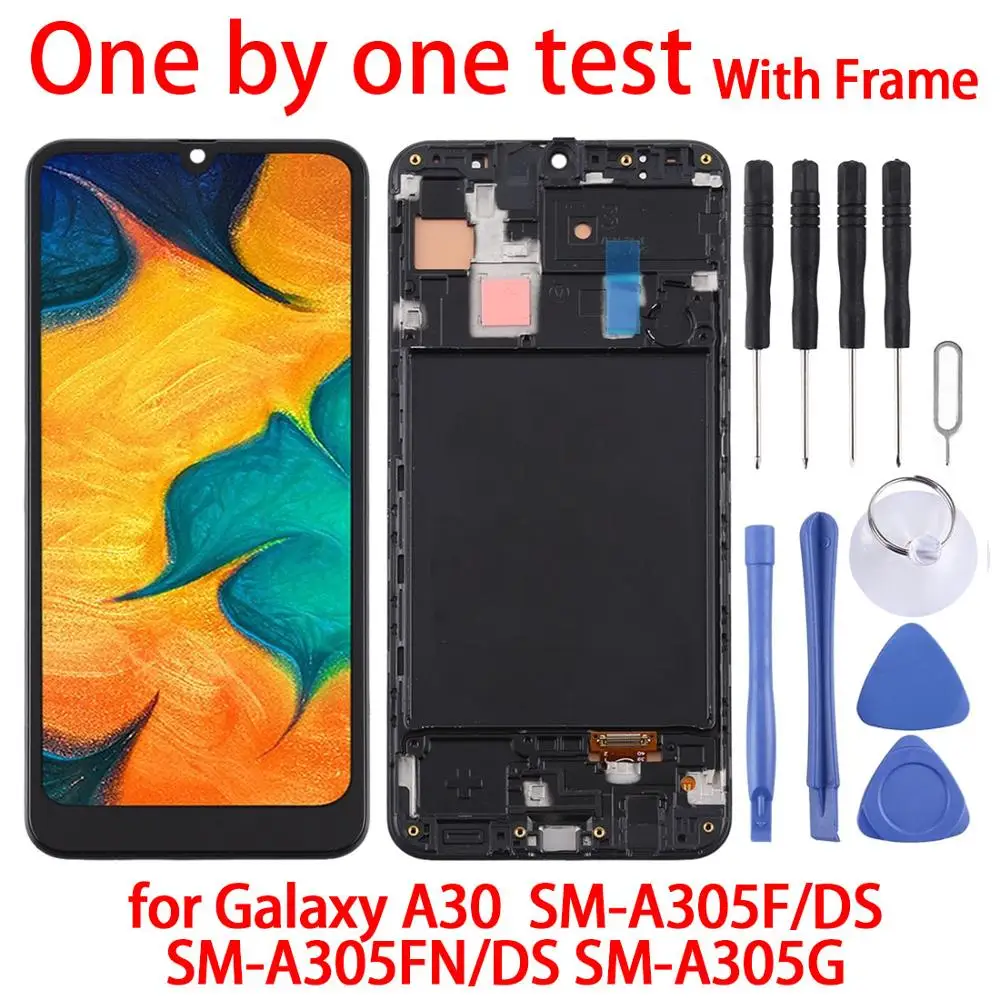 6 4 ″ для Samsung Galaxy A30 ЖК-экран + полный комплект аналого-цифрового преобразователя в