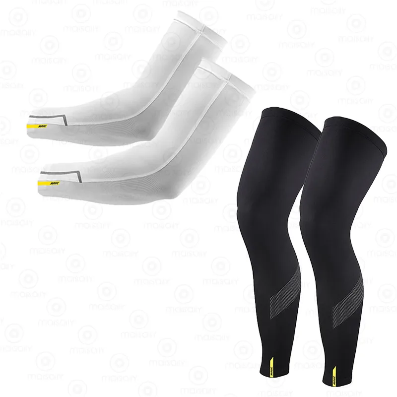 

MAVIC 2021New Sport Cycling Leg Warmers Bicycle UV Sun Protection Cuff Cover Protective Arm Sleeve Bike Arm Warmers Sleeves