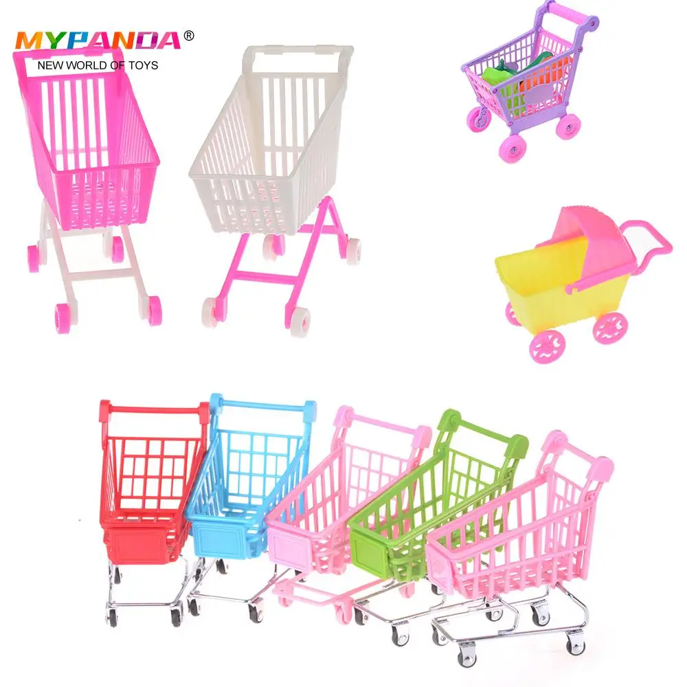 Мини-корзина для покупок 1 шт. аксессуары игрушечной куклы подарков детей разные