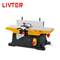 send extra 2pcs free planer blades small woodworking electric bench planer machine 6 inch diy wood jointer