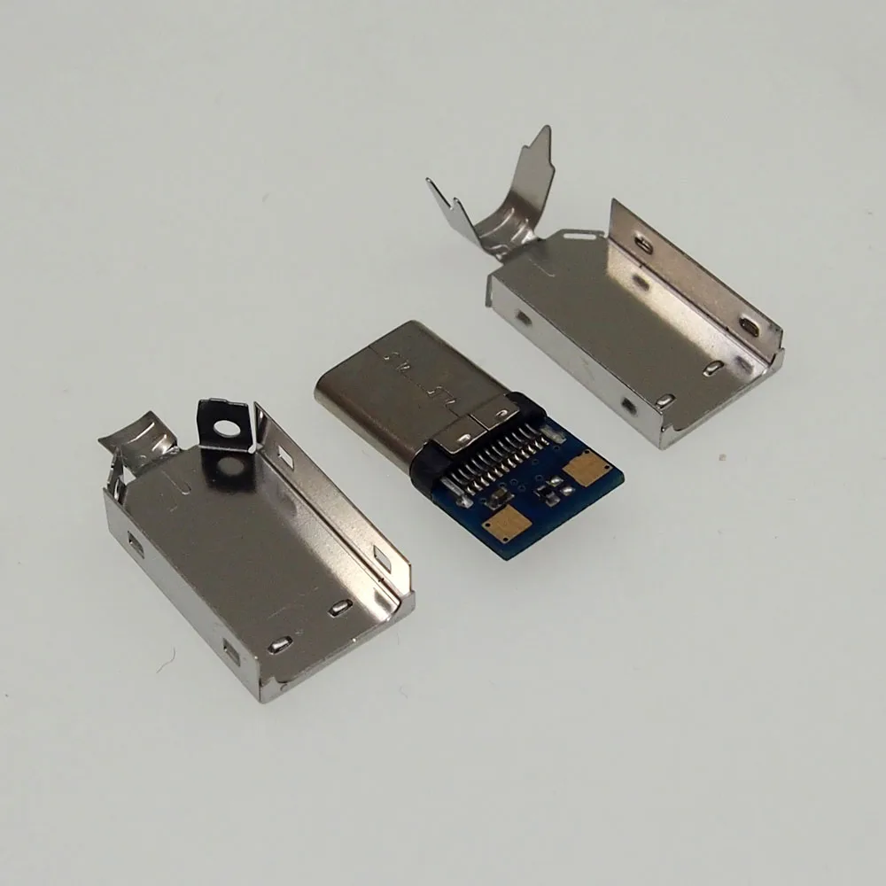 10 шт./Набор &quotсделай сам&quot Тип USB C Male вилка сварочная проволока разъем с