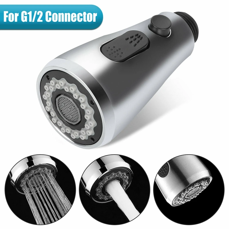 

Pull Down Out Kitchen Spray Head Replacement Water Faucet Sprayer G1/2 Nozzle US,Kitchen Faucet Accessories