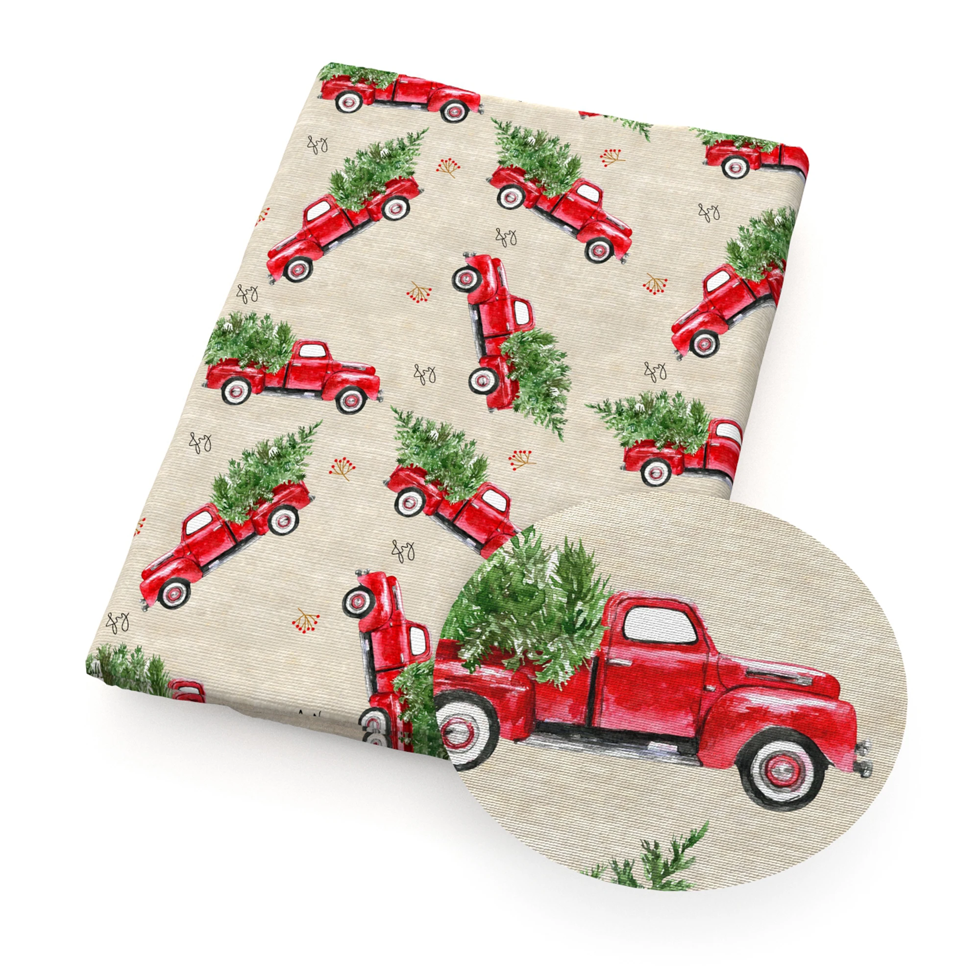 Мышь Рождественская ткань с принтом автомобиля полиэстер хлопок для пэчворка