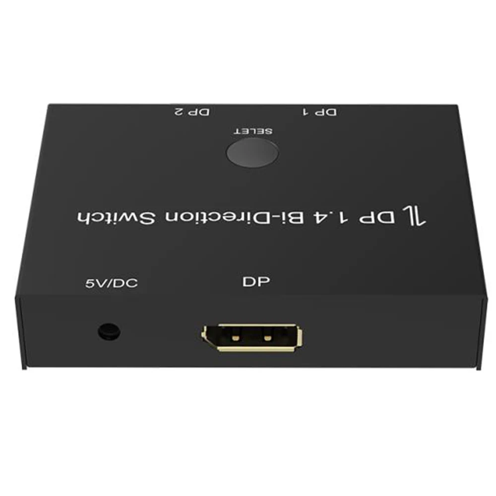 Двунаправленный переключатель/разветвитель DP1.4 1x2 или 2x1 ручной переключатель