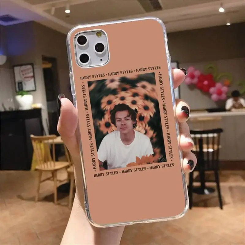

Harry Styles Phone Case Transparent for iPhone 6 7 8 11 12 s mini pro X XS XR MAX Plus cover funda shell