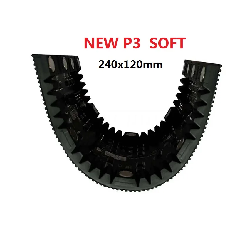 

P3 Flexible 240x120mm 80x40 Pixels 20s Full Color RGB Curved Soft LED Display Module