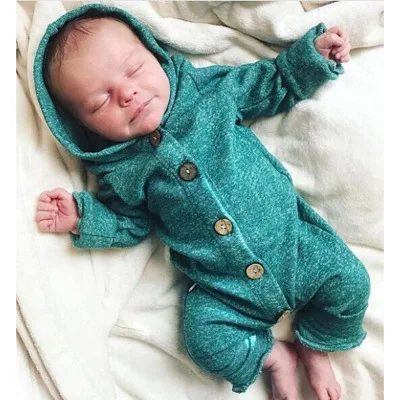 

Детский комбинезон с капюшоном, из хлопка