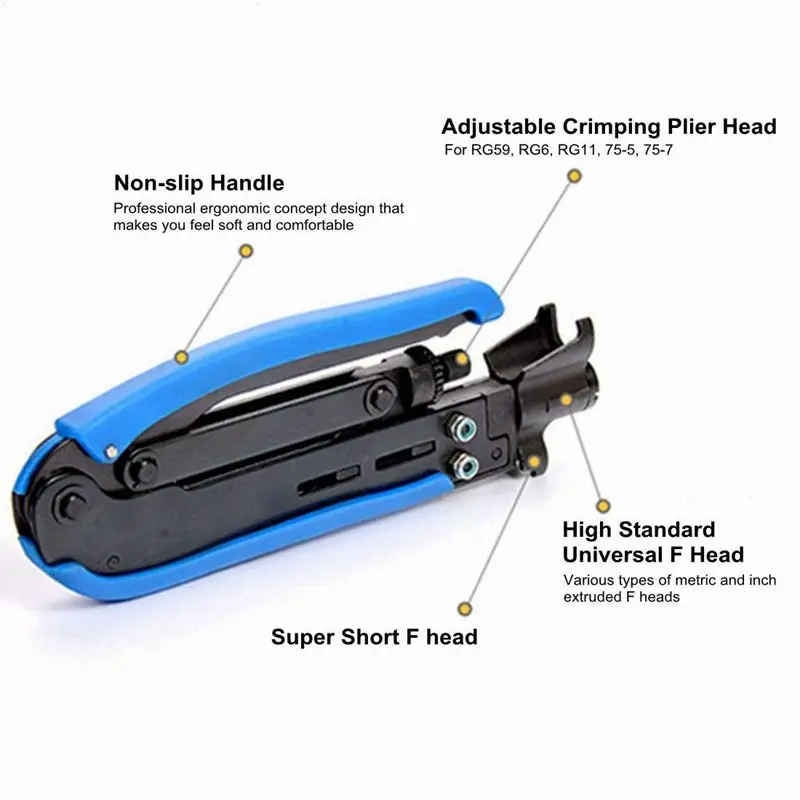 Коаксиальный инструмент для сжатия коаксиальный кабель комплект обжима