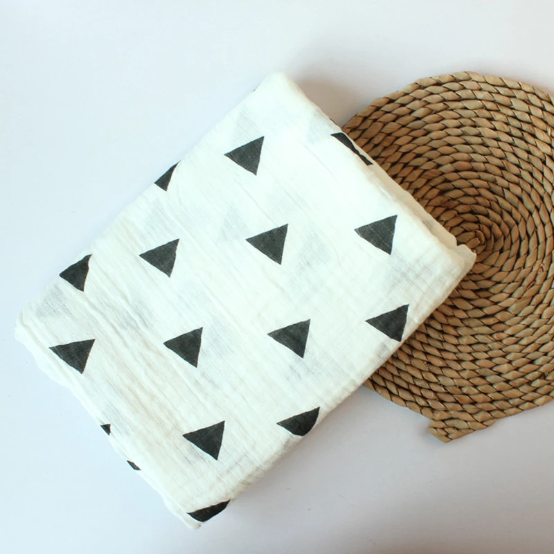 110x110 см Мягкое хлопковое муслиновое одеяло для новорожденных младенцев Манта