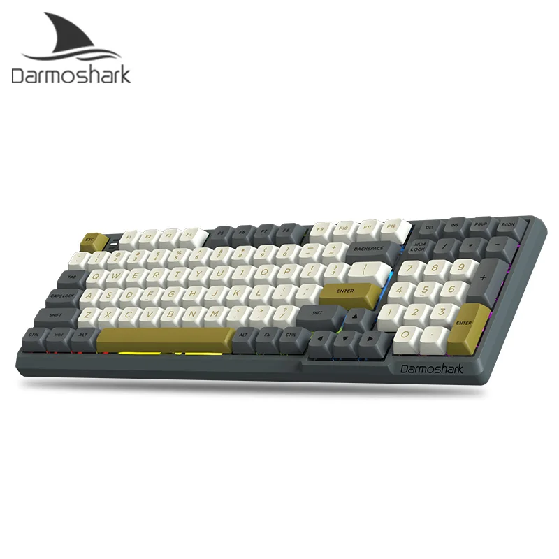 

Hot Swap GATERON Darmoshark K7 Gaming Mechanical Keyboard 98 Keys RGB Backlight USB Wired Keypad For Win/Mac/iPad Computer Gamer