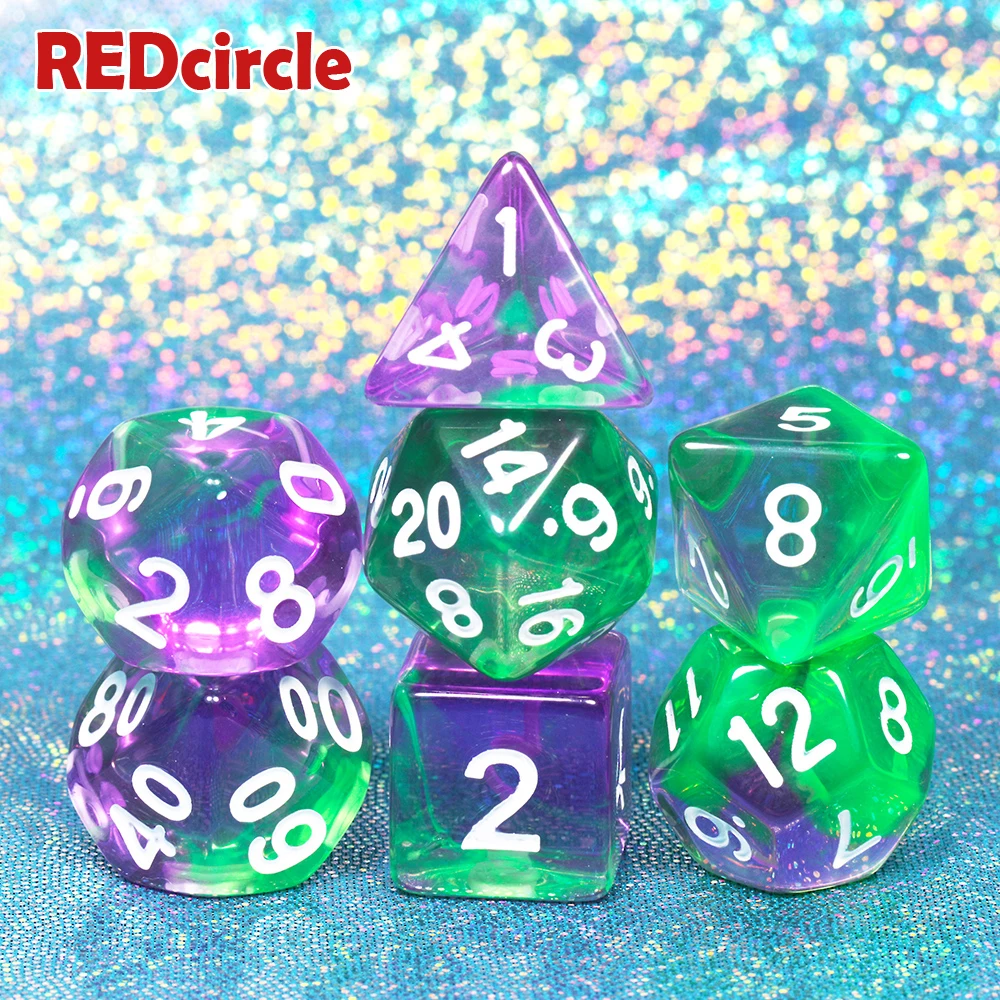 6 цветов на выбор Туманность 7 игра DnD D4 D6 D8 D10 D12 D20 набор игральных костей