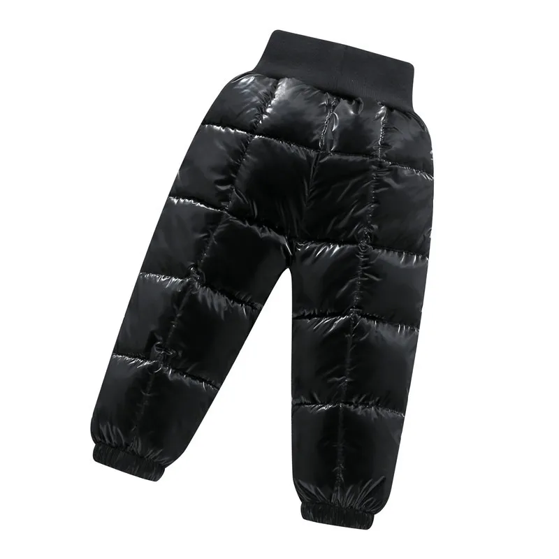 Зимняя хлопковая одежда для девочек штаны с горячим тиснением мальчиков