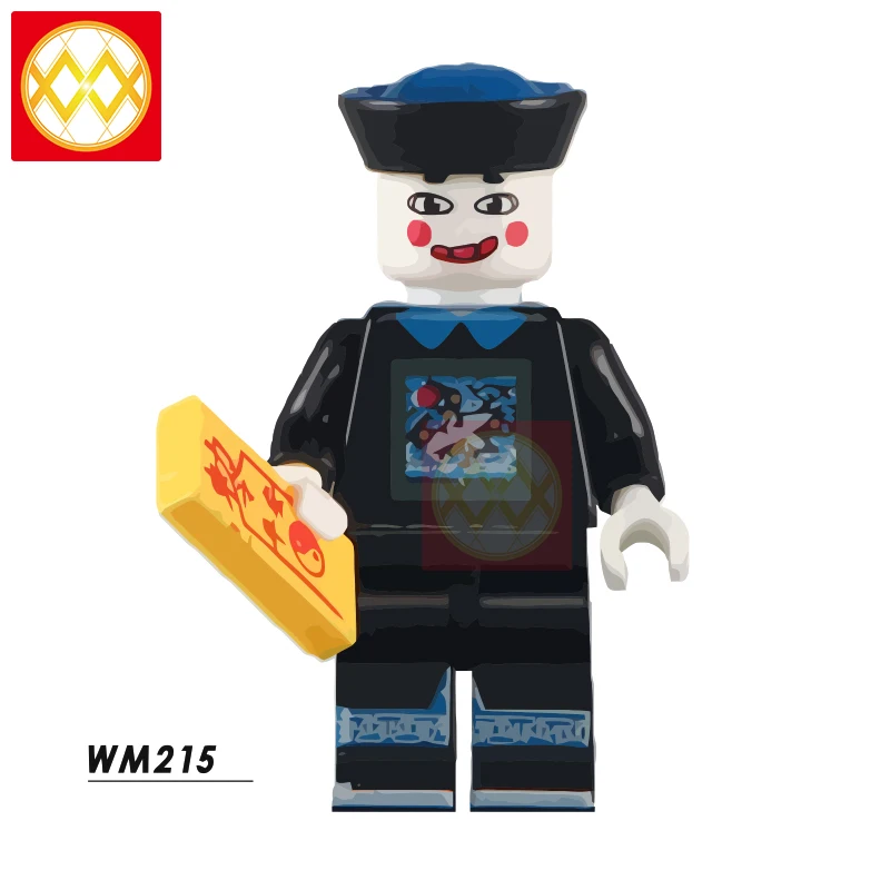 WM215zombie Фильм ужасов WM6075 ужас Хэллоуин Фредди Майерс Джек Скеллингтон зомби Эрика дравена Билла Джейсона строительные блоки игрушки для детей - Цвет: WM215zombie