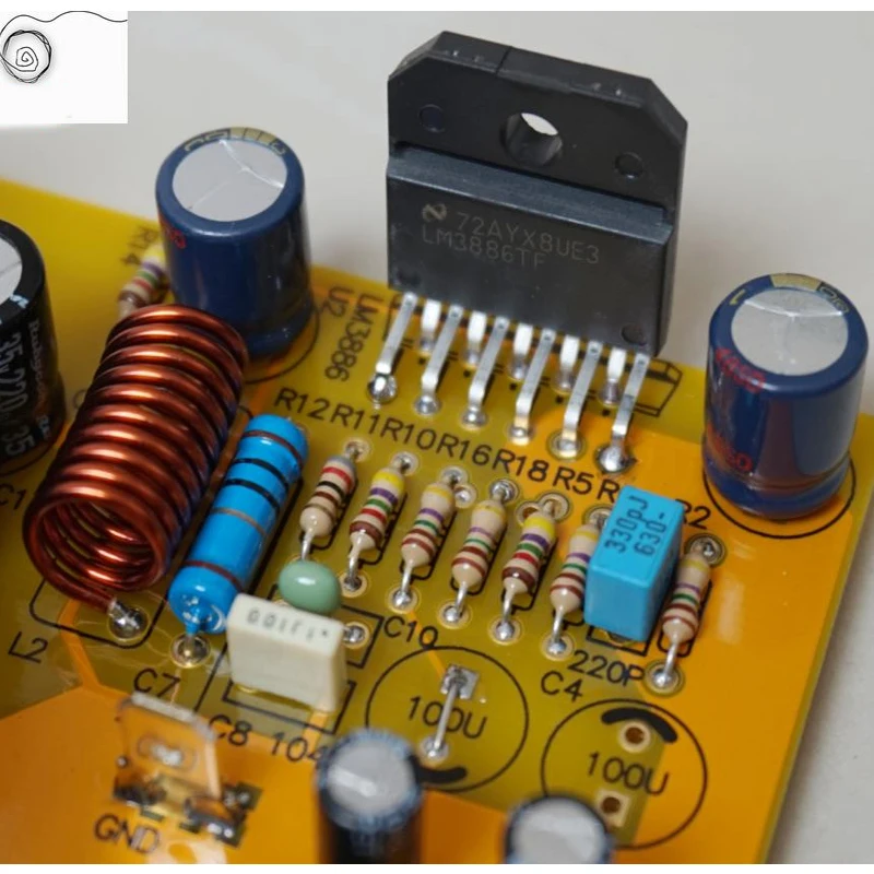 Плата усилителя KYYSLB Apex LM3886 платы Усилителя переменного тока с двойным 15 В ~ 26 60 Вт *