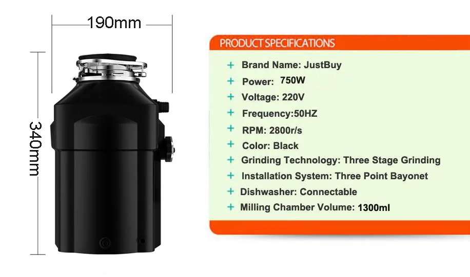 Измельчитель пищевых отходов с переменным током 450 Вт|Измельчители отходов| |