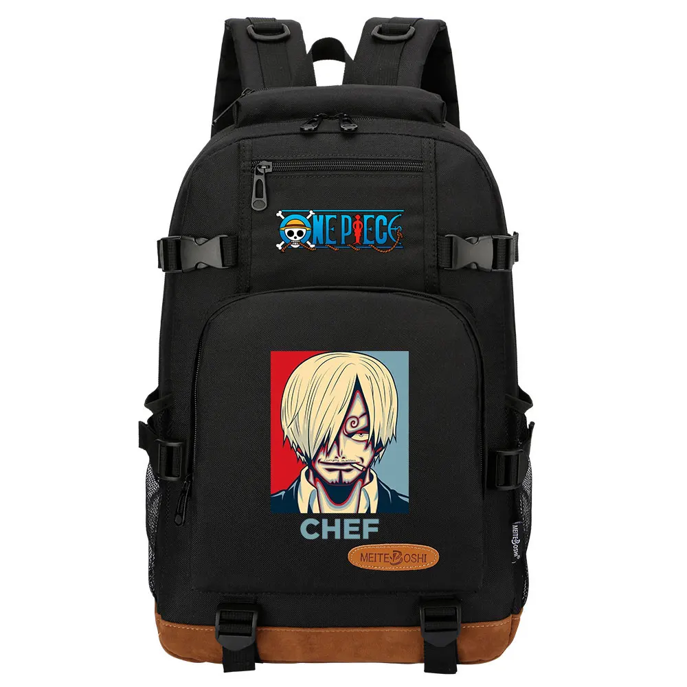 

New Anime One Piece Luffy Boys Girls Kids School Book Bags Women Bagpack Teenagers Canvas Men Laptop Travel Backpack
