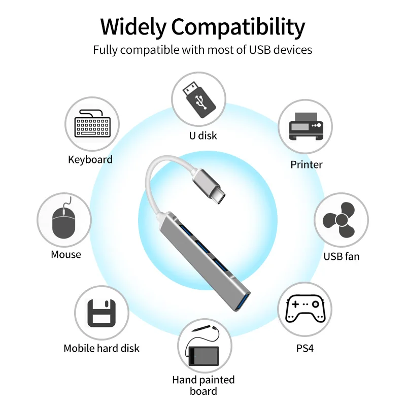 4 порта usb c 30 концентратор otg usb спли