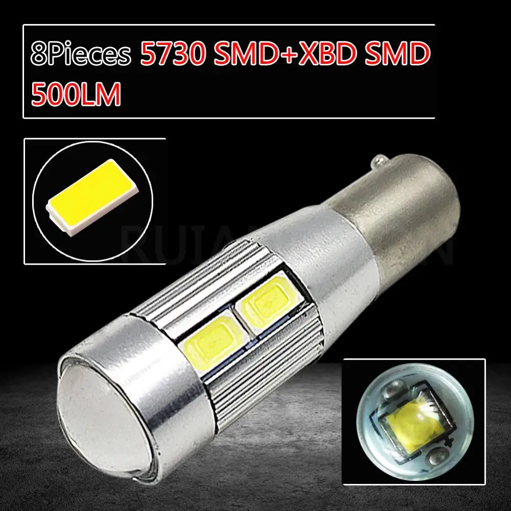 2 шт. Автомобильные светодиодные лампы Canbus BA9S T4W BAX9S BAY9S H21W 8SMD 5630 + XBD SMD | Автомобили и