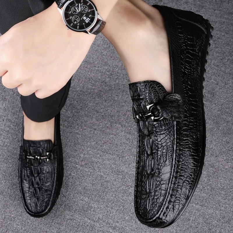 

Men Leather Shoes Slip on Casual Shoes Dress Shoes Brogue Shoes Spring Ankle Boots Vintage Classic Male Casual
