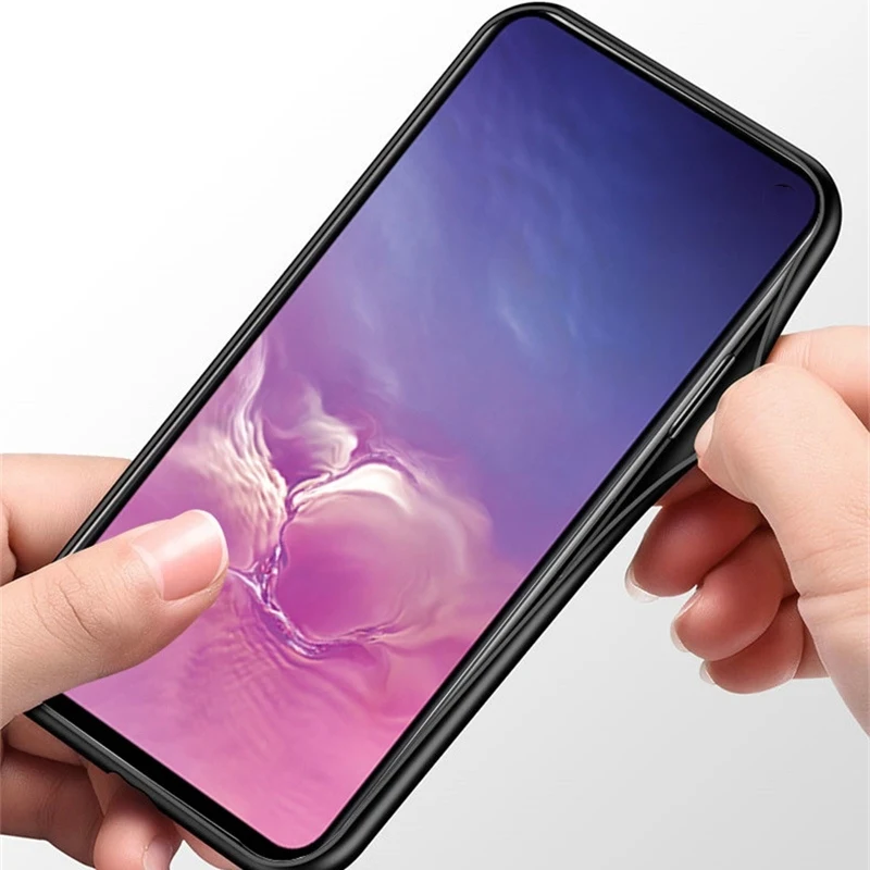 Auroras For Realme 5 Pro Tempered Glass Case with Soft Frame Shockproof Back Cover 3 X2 X Q XT Cases Funda | Мобильные телефоны и