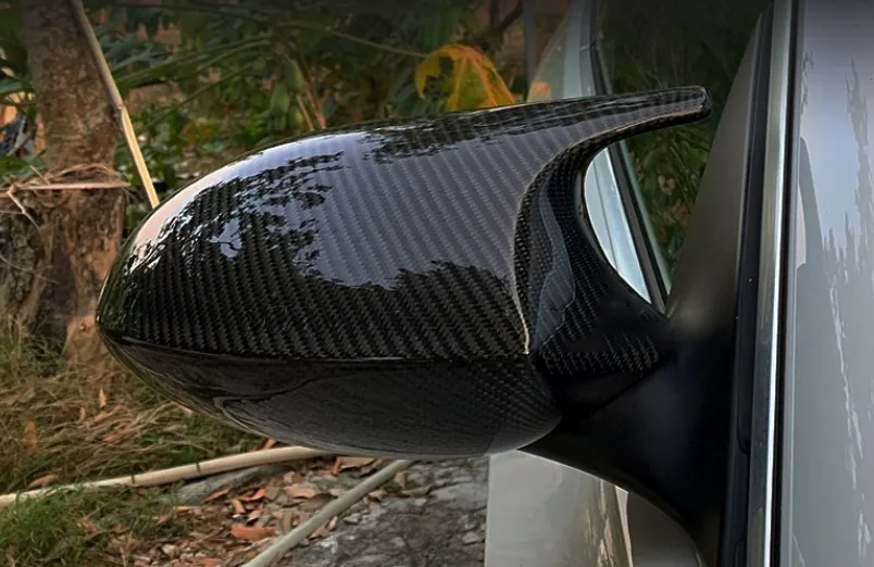 

2xMirror Cover E90 Car Side Door Rearview Side Mirror Cover Cap For BMW E90 E91 2005-2007 E92 E93 2006-2009 M3 Style E80 E81 E87
