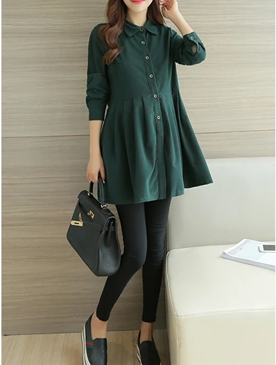 

Maternity Blouse Women Plaid Long Sleeve Breastfeeding T Shirt Pullover Casual Elegant Pregnanautumn Open Button Nursing Top