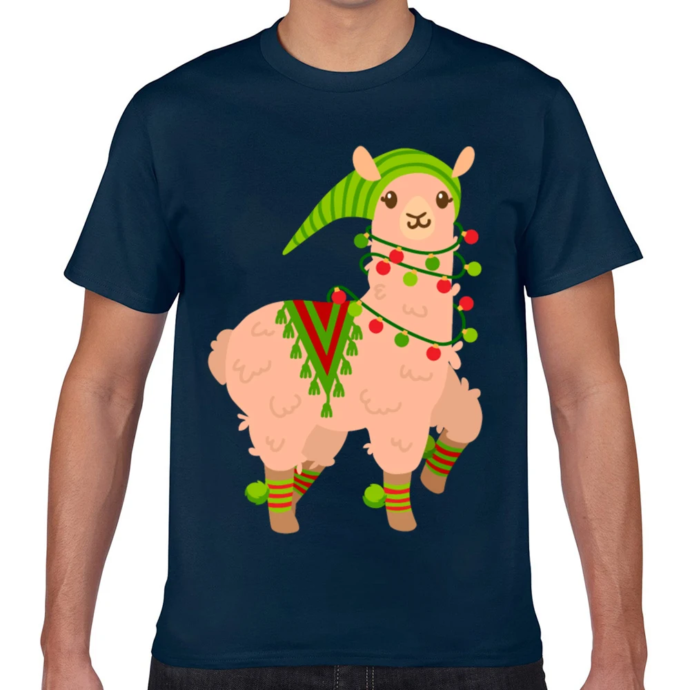 Футболка мужская с круглым вырезом топ винтажным принтом рубашка рождественской