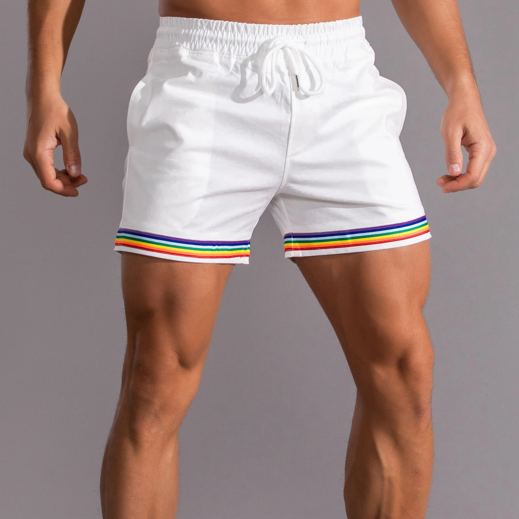 

Gay man shorts rainbow male shorts