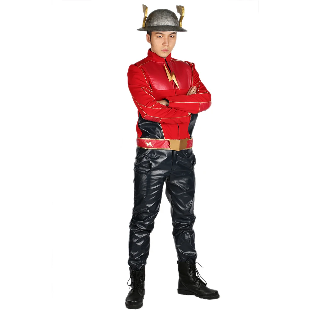 X-COSTUME распродажа 45% скидка флэш сезон 2 Джей костюм garrick для косплея и Хэллоуина подарок для фанатов высокого качества