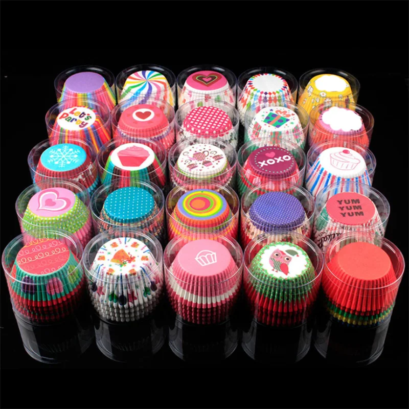 100 шт./компл. Бумажные Формочки для кексов формы торта подложка коробка выпечки