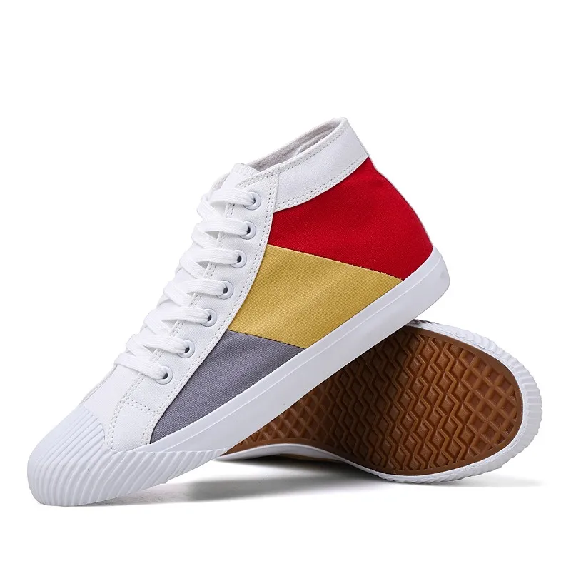 

Brand men high-top casual footwear breathable lace-up casual trainers fashion trend lightweight comfortable male sneakers