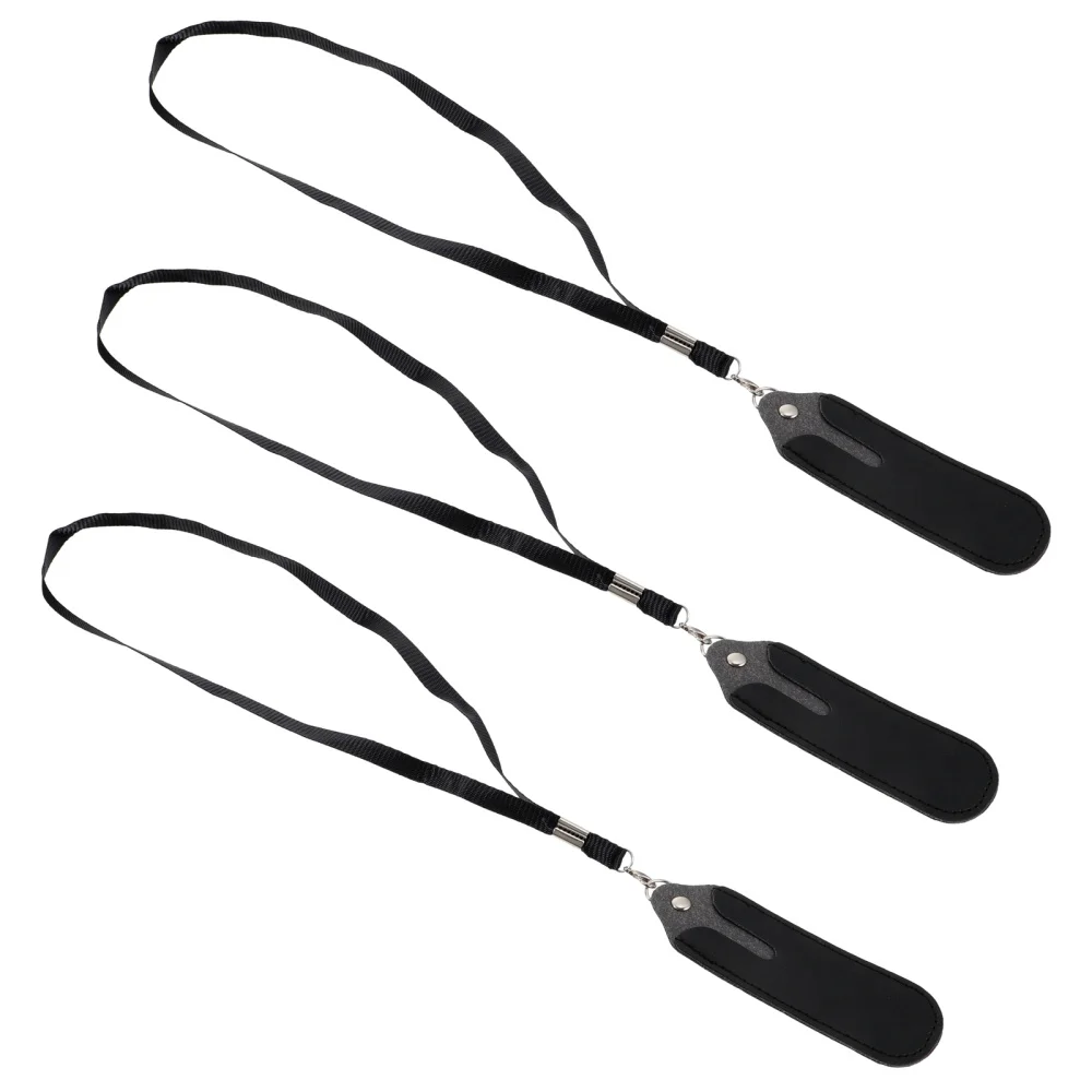 

3 Pcs Voice Recorder Carrying Cases Recording Pen Storage Holder with Lanyard