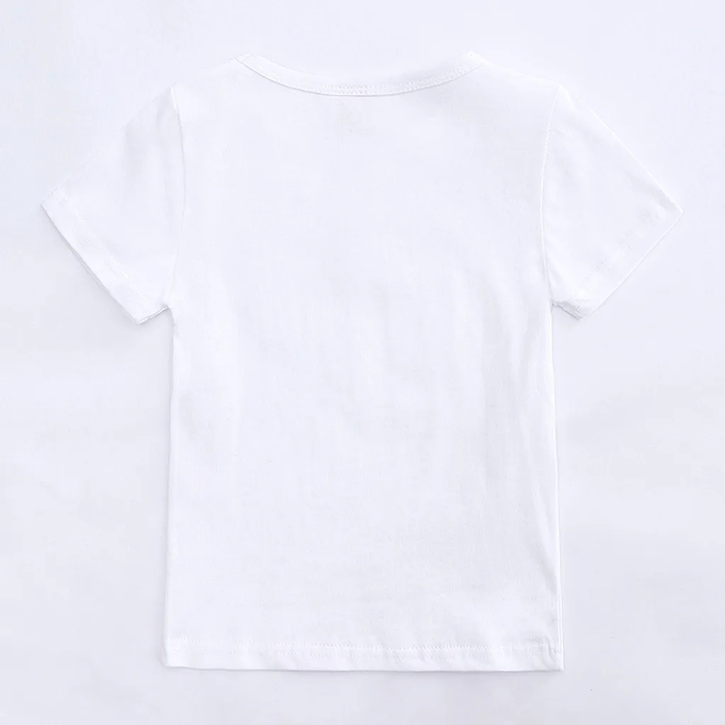 Футболка для маленьких мальчиков с коротким рукавом и мультипликационным