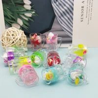 6pcs 3d ice cream cup resin charms pendant sweet drink floating diy keychain jewelry decor accessory photographing props fx203