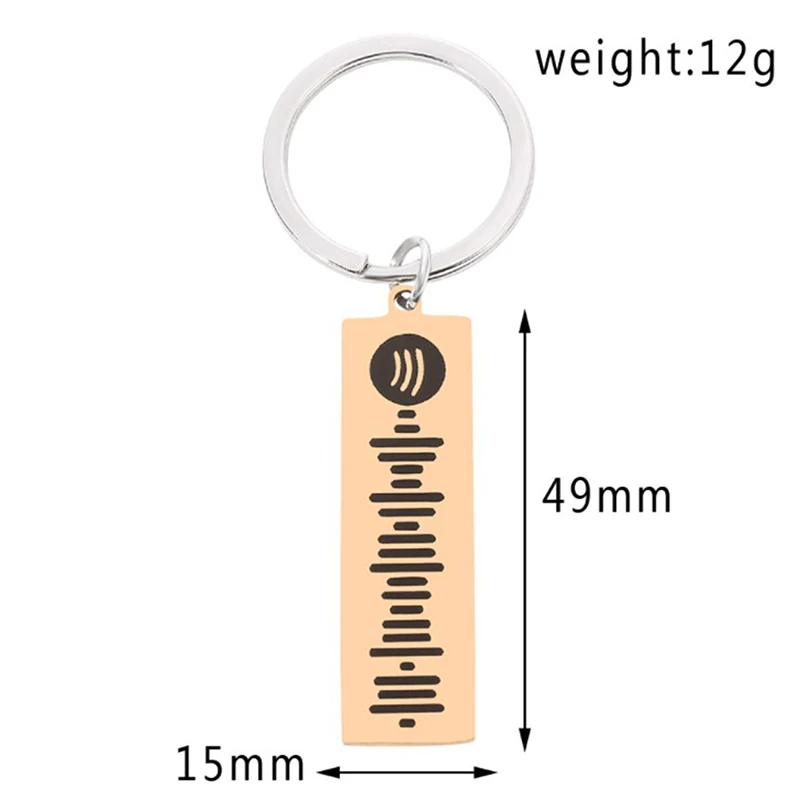 

Code Keychain Favorite Song Keyring Music Boyfriend Girlfriend Gift Music Lover Charm Keychain