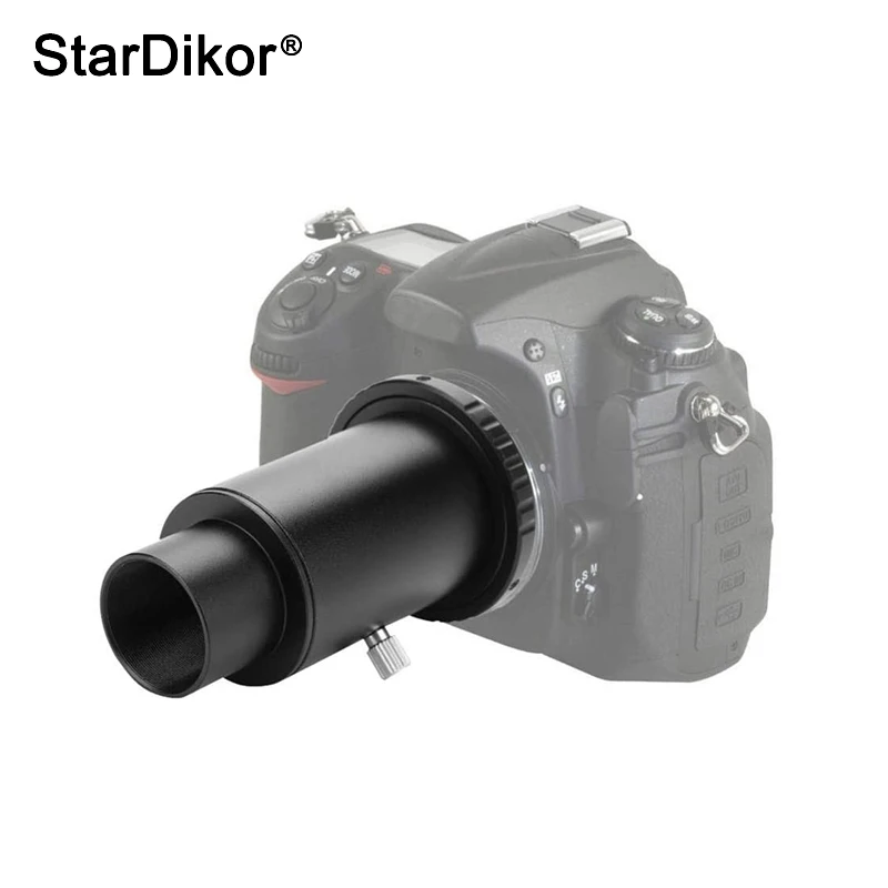 W pełni metalowy Adapter teleskopowy t-ring + Adapter teleskopowy 1.25 "+ przedłużacz do Nikon/Canon/Sony/Pentax itp. DSLR