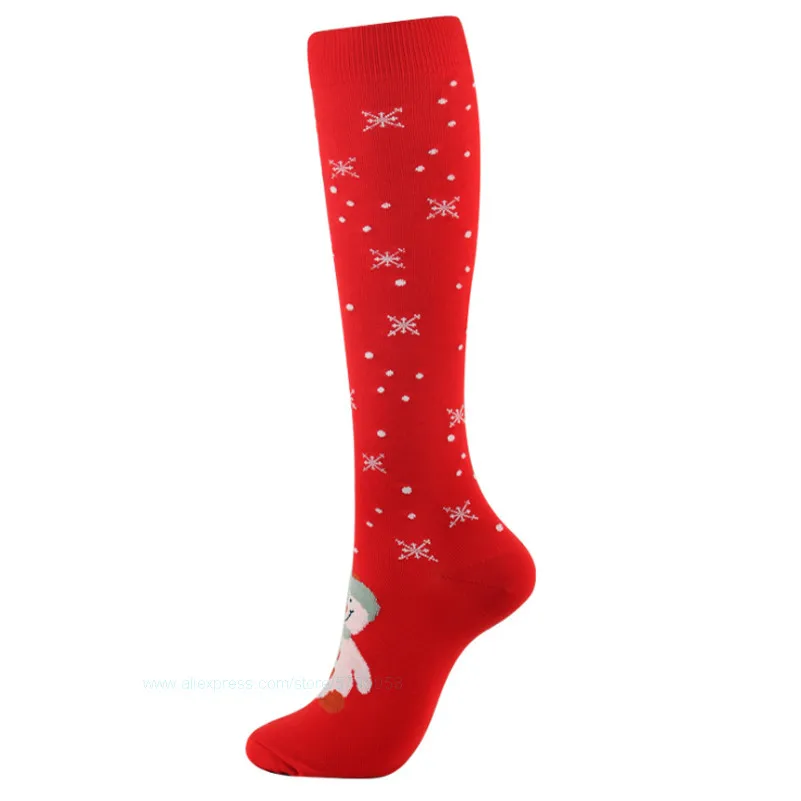 5 пара/лот в виде рождественских чулков Компрессионные носки Для женщин и мужчин