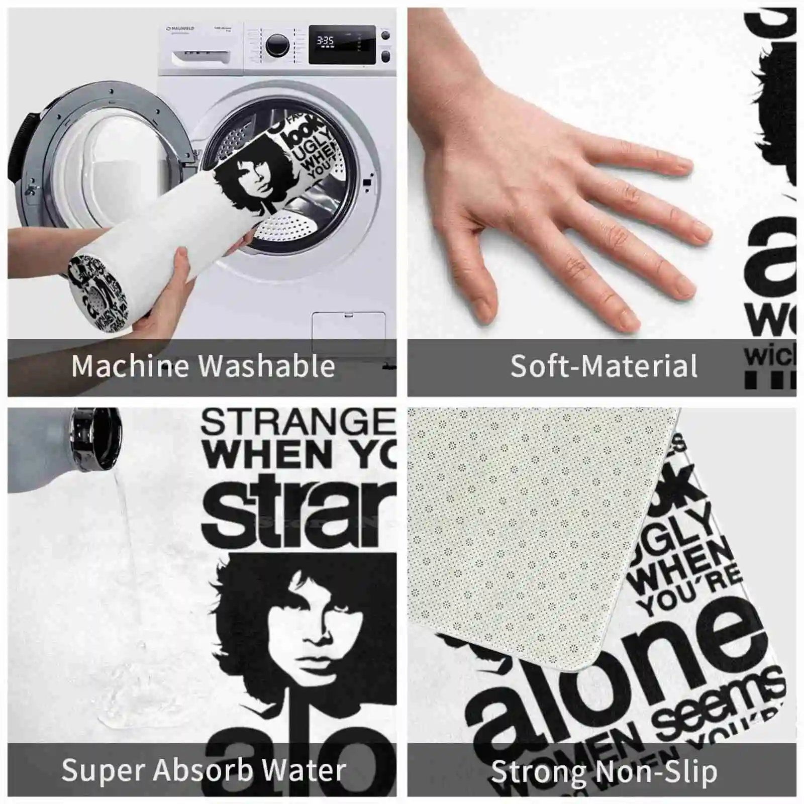 Мягкий домашний Противоскользящий коврик для всей семьи ковер дверные двери Jim
