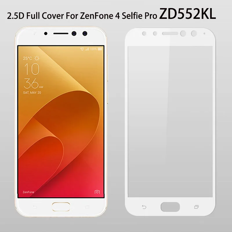 

Полностью покрывающее стекло ZD552KL для ASUA Zenfone 4 Selfie Pro ZD552KL, закаленное стекло для защиты экрана телефона Zenfone 4 Selfie Pro