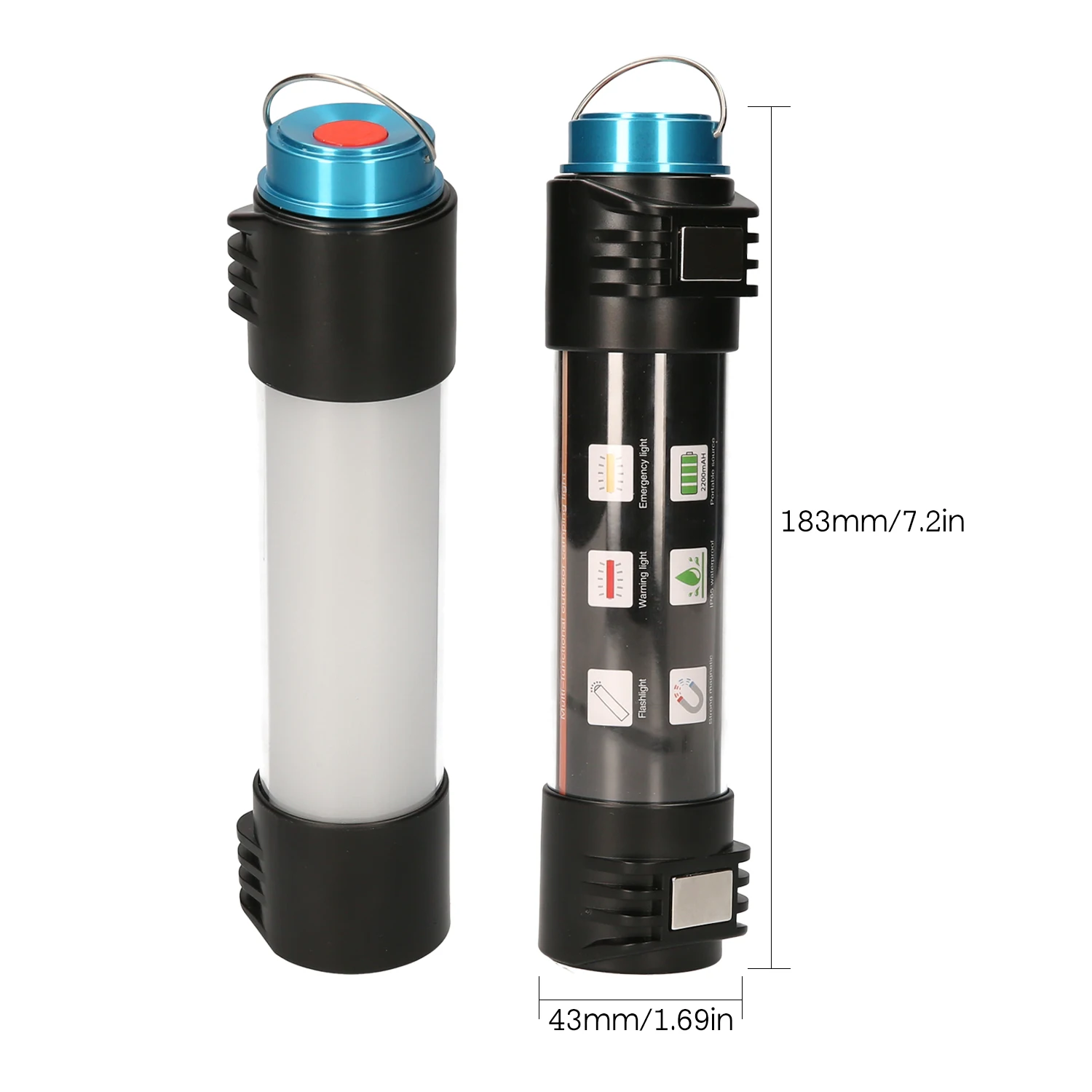 

Outdoor LED Camping Lantern Handheld Flashlight IP65 Waterproof Emergency Light SOS Distress Light Backpacking Light Floodlight